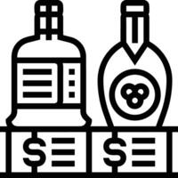 Bottle drink icon symbol image. Illustration of the drink water bottle glass design image vector
