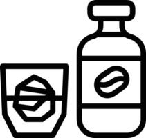 Bottle drink icon symbol image. Illustration of the drink water bottle glass design image vector