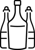 Bottle drink icon symbol image. Illustration of the drink water bottle glass design image vector