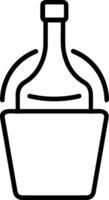 Bottle drink icon symbol image. Illustration of the drink water bottle glass design image vector