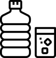 Bottle drink icon symbol image. Illustration of the drink water bottle glass design image vector