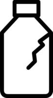 Bottle drink icon symbol image. Illustration of the drink water bottle glass design image vector