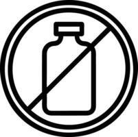 Bottle drink icon symbol image. Illustration of the drink water bottle glass design image vector