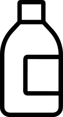 Bottle drink icon symbol image. Illustration of the drink water bottle glass design image