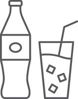 Bottle drink icon symbol image. Illustration of the drink water bottle glass design image vector