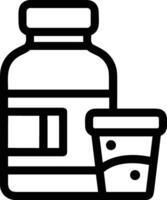 Bottle drink icon symbol image. Illustration of the drink water bottle glass design image vector