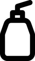 Bottle drink icon symbol image. Illustration of the drink water bottle glass design image vector