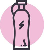 Bottle drink icon symbol image. Illustration of the drink water bottle glass design image vector