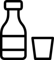 Bottle drink icon symbol image. Illustration of the drink water bottle glass design image vector