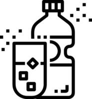 Bottle drink icon symbol image. Illustration of the drink water bottle glass design image vector