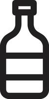 Bottle drink icon symbol image. Illustration of the drink water bottle glass design image vector