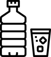 Bottle drink icon symbol image. Illustration of the drink water bottle glass design image vector