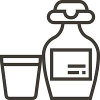 Bottle drink icon symbol image. Illustration of the drink water bottle glass design image vector