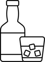 Bottle drink icon symbol image. Illustration of the drink water bottle glass design image vector