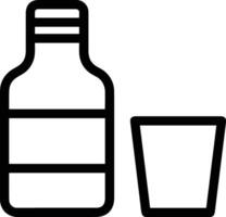 Bottle drink icon symbol image. Illustration of the drink water bottle glass design image vector