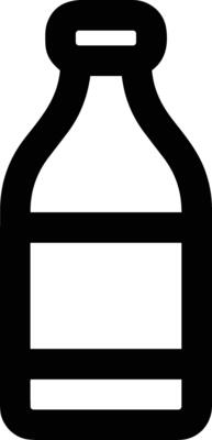 Bottle drink icon symbol image. Illustration of the drink water bottle glass design image