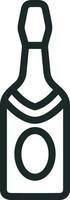 Bottle drink icon symbol image. Illustration of the drink water bottle glass design image vector