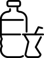 Bottle drink icon symbol image. Illustration of the drink water bottle glass design image vector