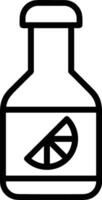 Bottle drink icon symbol image. Illustration of the drink water bottle glass design image vector