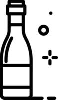 Bottle drink icon symbol image. Illustration of the drink water bottle glass design image vector