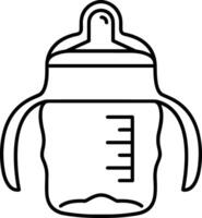 Bottle drink icon symbol image. Illustration of the drink water bottle glass design image vector