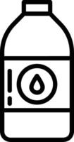 Bottle drink icon symbol image. Illustration of the drink water bottle glass design image vector