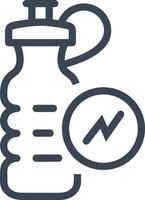 Bottle drink icon symbol image. Illustration of the drink water bottle glass design image vector