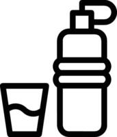 Bottle drink icon symbol image. Illustration of the drink water bottle glass design image vector