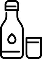 Bottle drink icon symbol image. Illustration of the drink water bottle glass design image vector