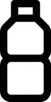 Bottle drink icon symbol image. Illustration of the drink water bottle glass design image vector