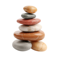 stack of rocks isolated on transparent background png