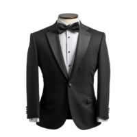 Tuxedo suit mockup isolated on transparent background png