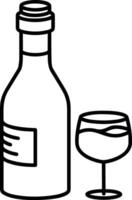 Bottle drink icon symbol image. Illustration of the drink water bottle glass design image vector