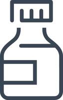 Bottle drink icon symbol image. Illustration of the drink water bottle glass design image vector