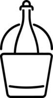 Bottle drink icon symbol image. Illustration of the drink water bottle glass design image vector