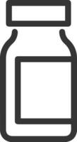 Bottle drink icon symbol image. Illustration of the drink water bottle glass design image vector