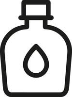 Bottle drink icon symbol image. Illustration of the drink water bottle glass design image vector