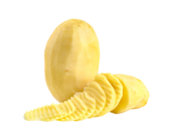 cru descascado batatas isolado png