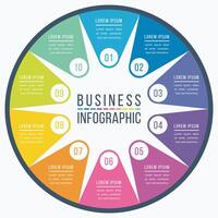 Infographic business design 10 steps, objects, elements or options business information template vector