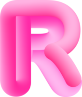 3d Rosa Alphabet Brief r png