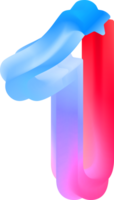 3D Spiral Number 1 png