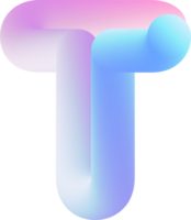 3D Lettering T png