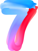 3D Spiral Number 7 png