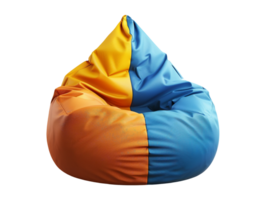 Modern bean bag chair isolated png