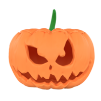 de jack O lantaarn voor halloween of vakantie concept 3d weergave. png