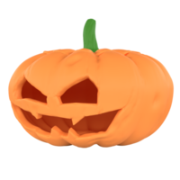 The jack o lantern for halloween or holiday concept 3d rendering. png