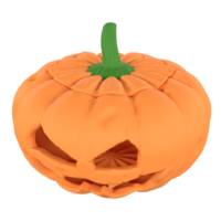 The jack o lantern for halloween or holiday concept 3d rendering. png