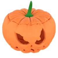 de jack O lantaarn voor halloween of vakantie concept 3d weergave. png