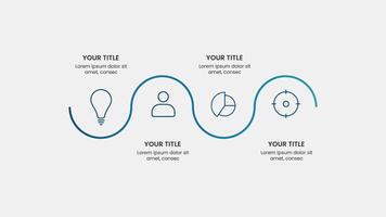 moderno infografía modelo. creativo negocio proceso para presentación. tono cubierta flujo de trabajo diseño en . vector
