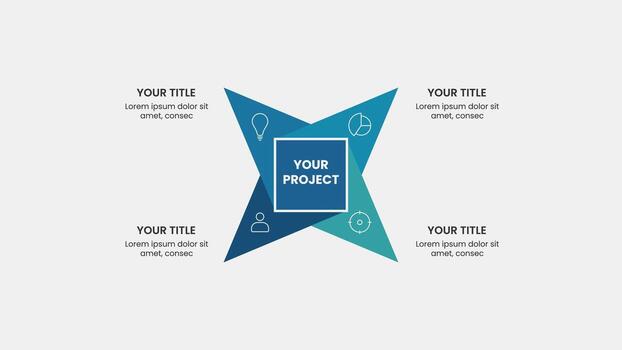 moderno infografía modelo. creativo negocio proceso para presentación. tono cubierta flujo de trabajo diseño en . vector